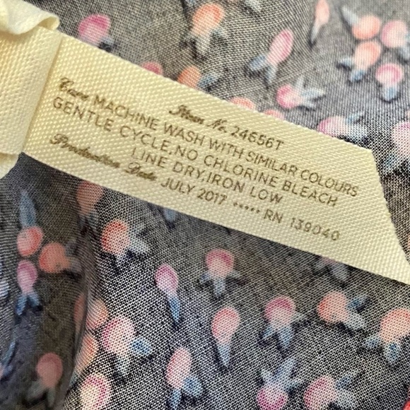 MATILDA JANE EMBROIDERED SPLIT NECK POINTELLE COTTON BLOUSE SIZE LARGE FLORAL - Picture 7 of 16